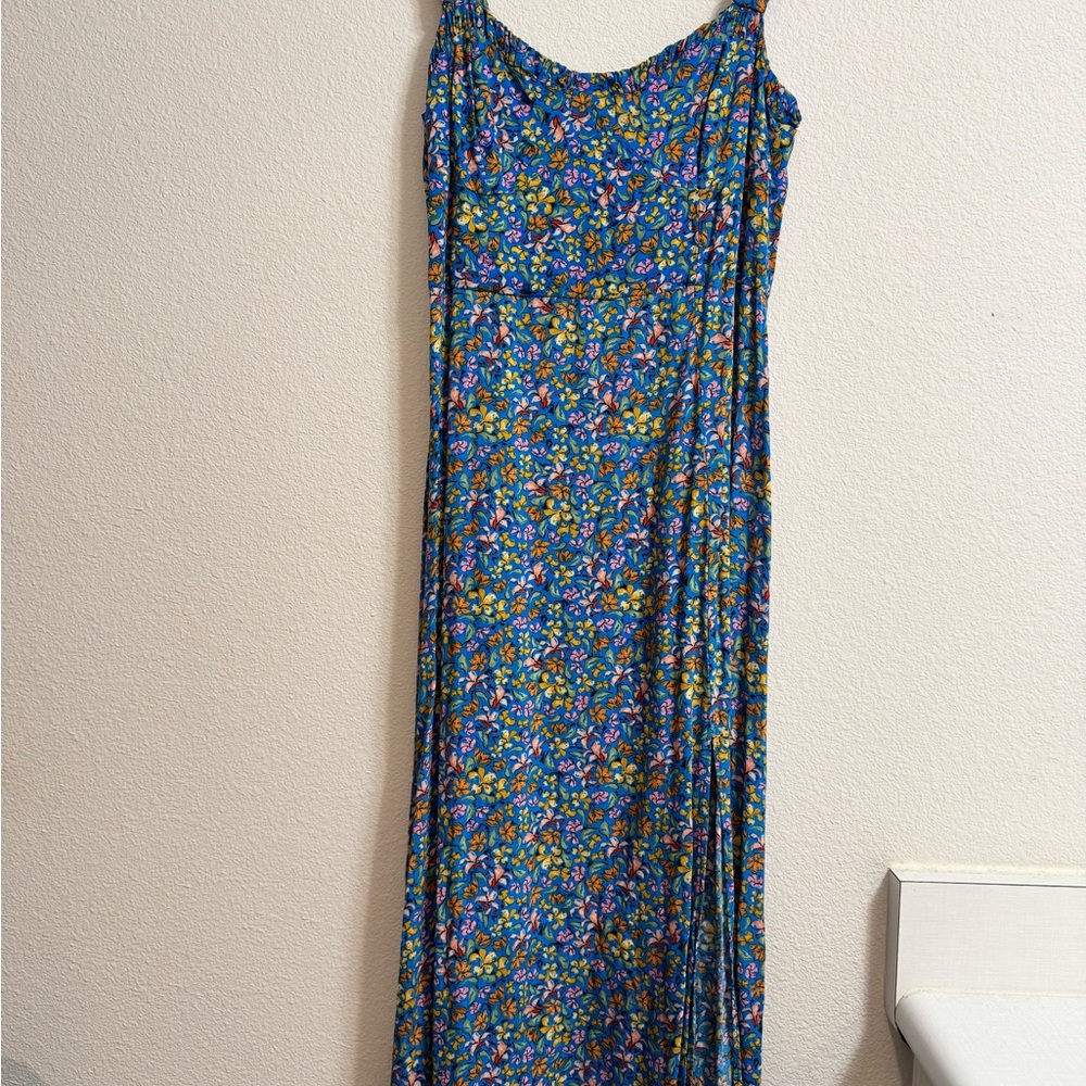 Zara Multicolor Floral Midi  Dress